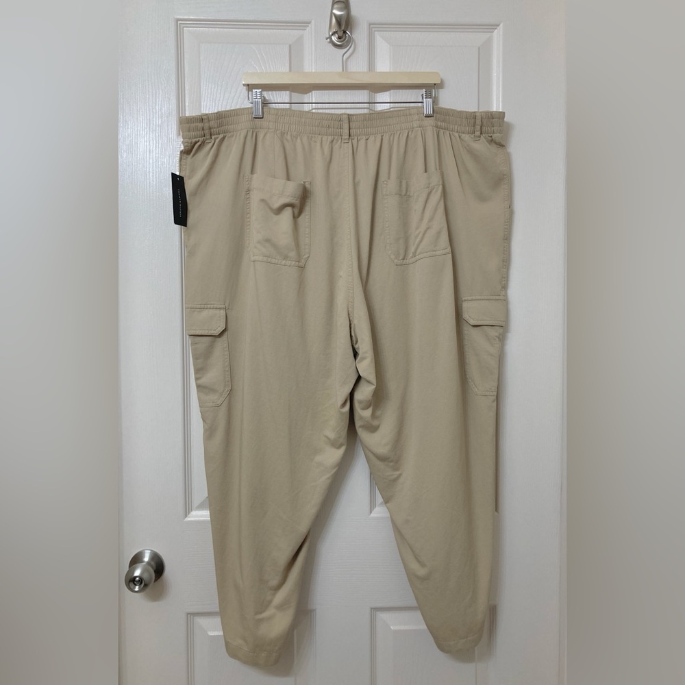 Tommy Hilfiger Women’s Khaki High Rise Tapered Ankle Cargo Pants 2X Utility Y2K - Picture 7 of 9